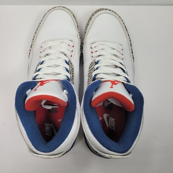 Air Jordan 3 Retro OG 2016 Mens White True Blue Sneakers 854262-106 US Size 11.5 - Picture 6 of 8